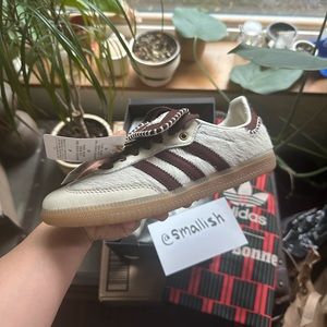 NIB Wales Bonner Samba - Cream and Brown Pony Hair